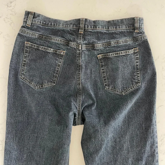 Jones New York Signature 5 Pocket Midrise Dk Wash Cotton Denim Jeans Blue Sz 10 - Picture 4 of 11